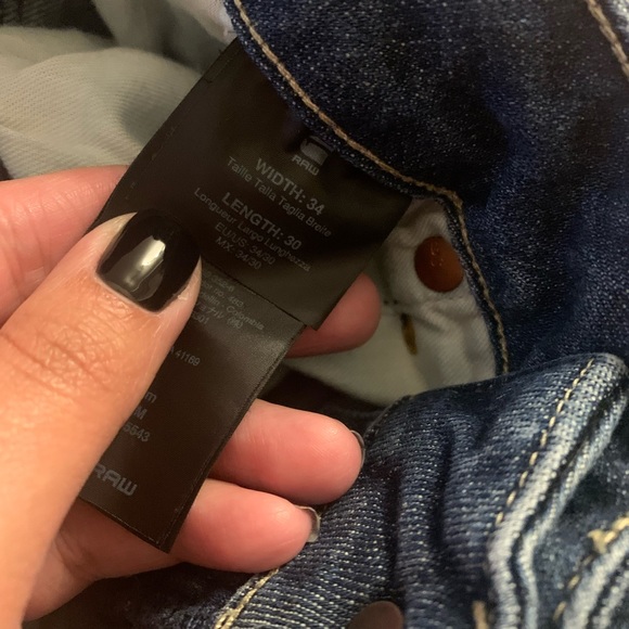 G-Raw 3301 Slim Mens Jeans 👖 34x30 - Blue Jeans - Picture 6 of 6